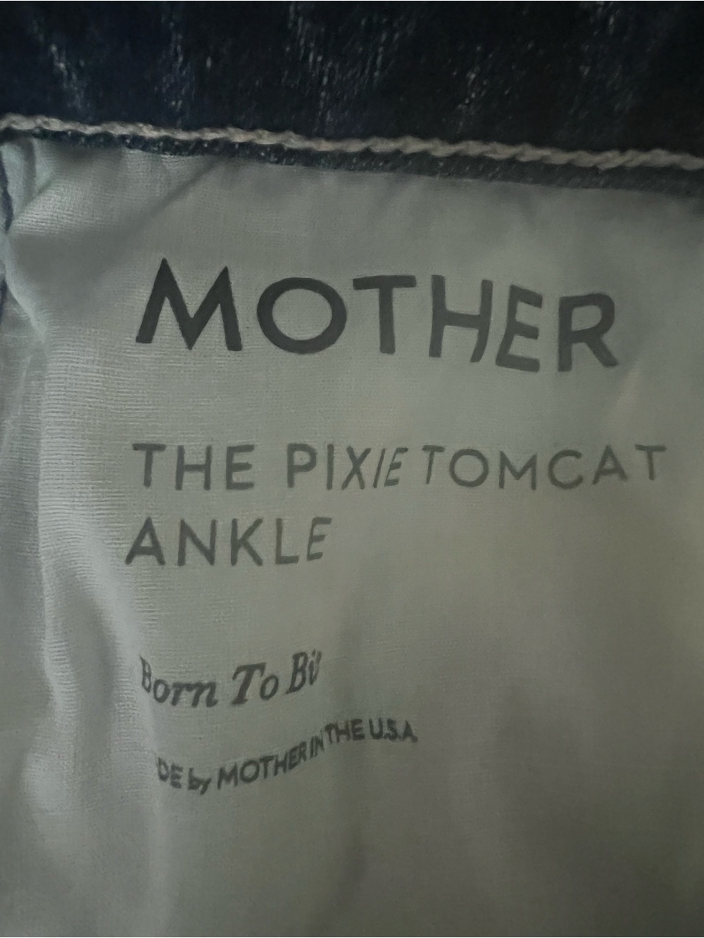 MOTHER The Pixie Tomcat Ankle Jeans | Size 24 | Button Fly Distressed Denim - Picture 5 of 8